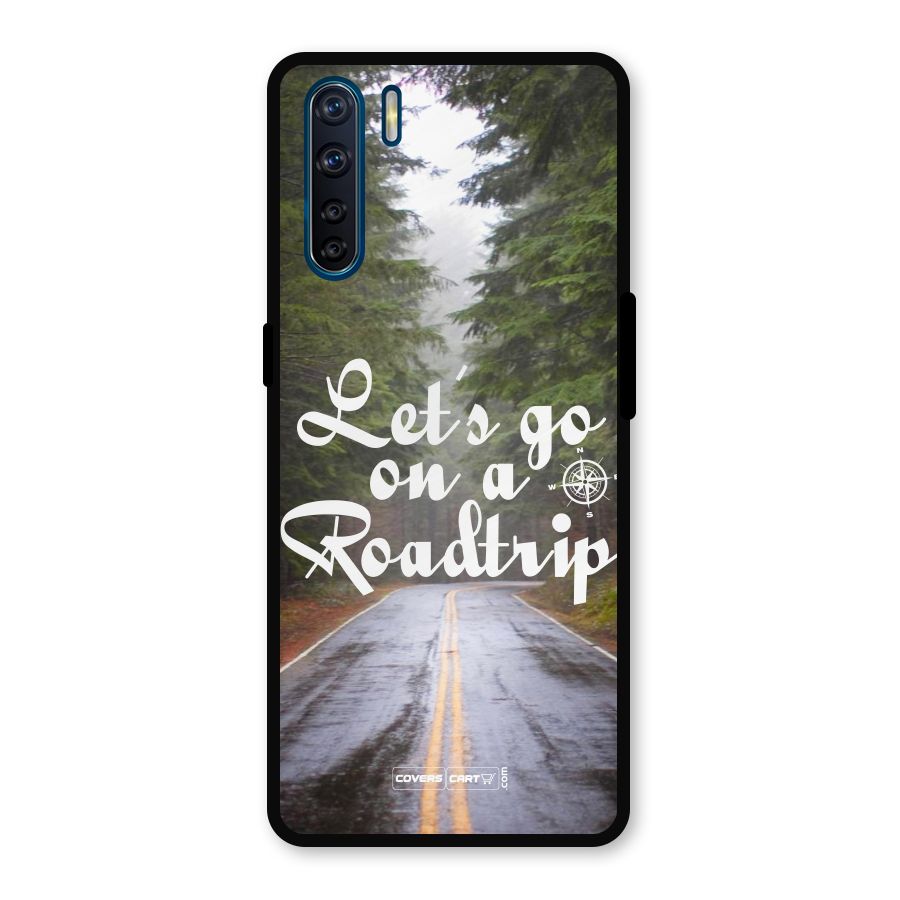 Lets go on a Roadtrip Metal Back Case for Oppo F15