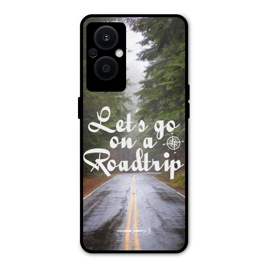 Lets go on a Roadtrip Metal Back Case for Oppo F21 Pro 5G