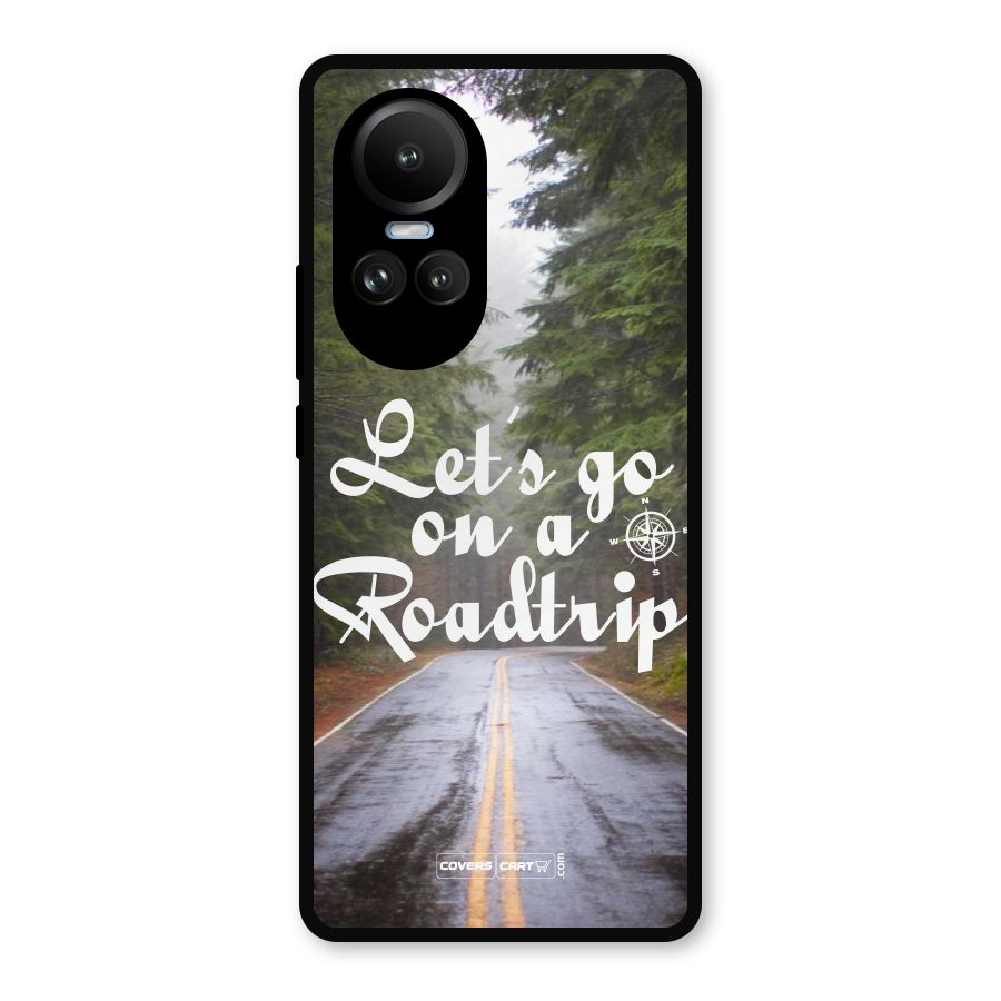Lets go on a Roadtrip Metal Back Case for Oppo Reno10
