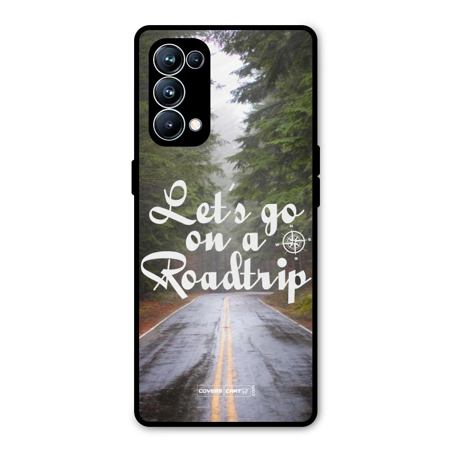 Lets go on a Roadtrip Metal Back Case for Oppo Reno5 Pro 5G