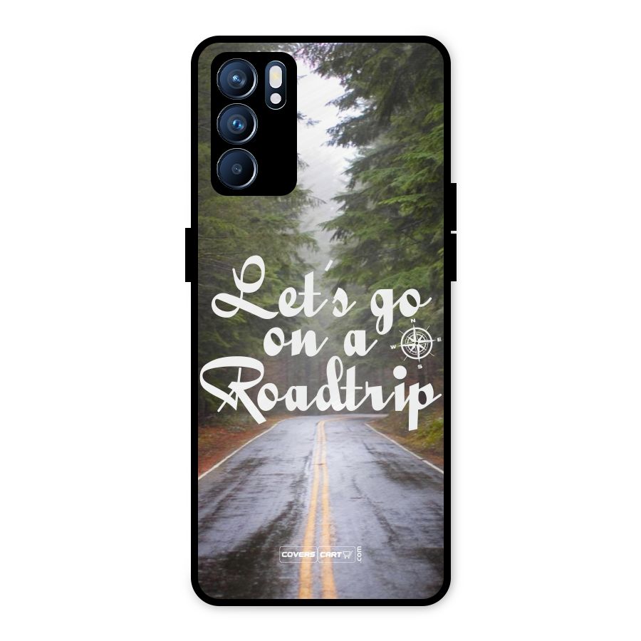 Lets go on a Roadtrip Metal Back Case for Oppo Reno6 5G