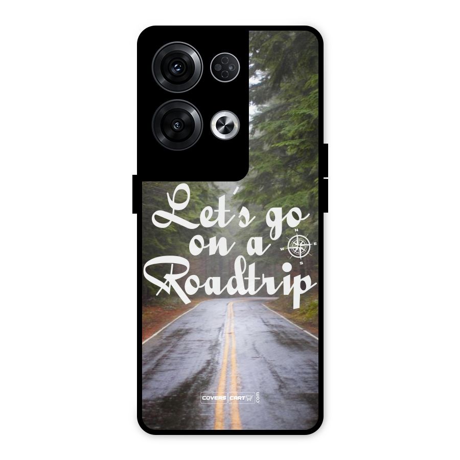 Lets go on a Roadtrip Metal Back Case for Oppo Reno8 Pro 5G