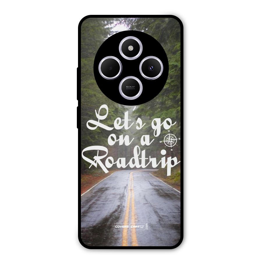 Lets go on a Roadtrip Metal Back Case for Poco C75 5G