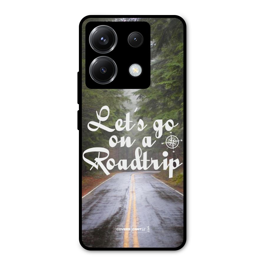 Lets go on a Roadtrip Metal Back Case for Poco X6