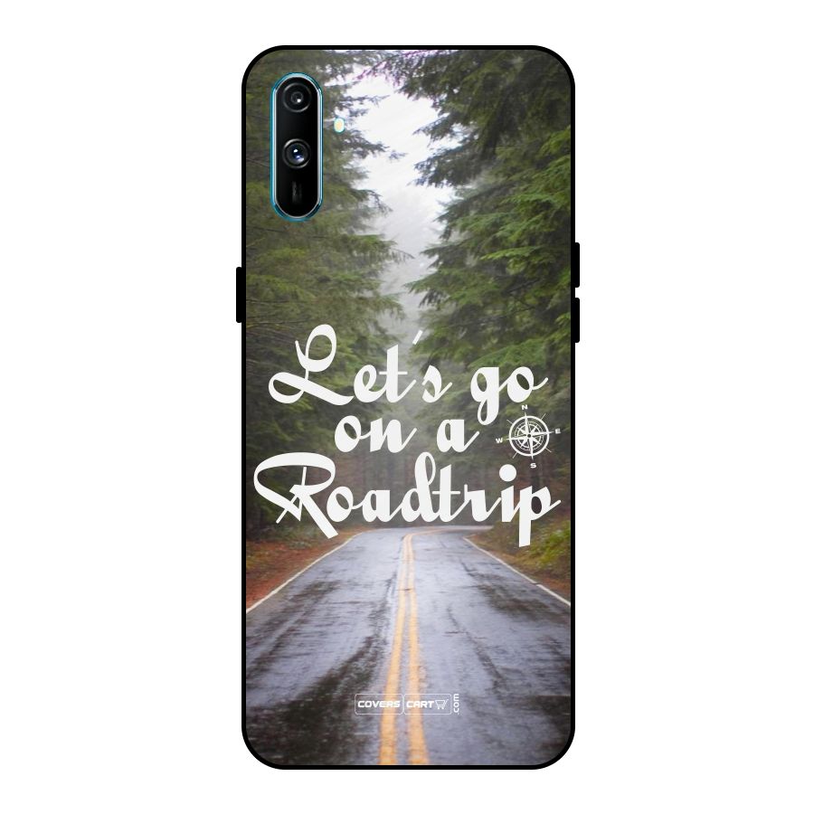 Lets go on a Roadtrip Metal Back Case for Realme C3
