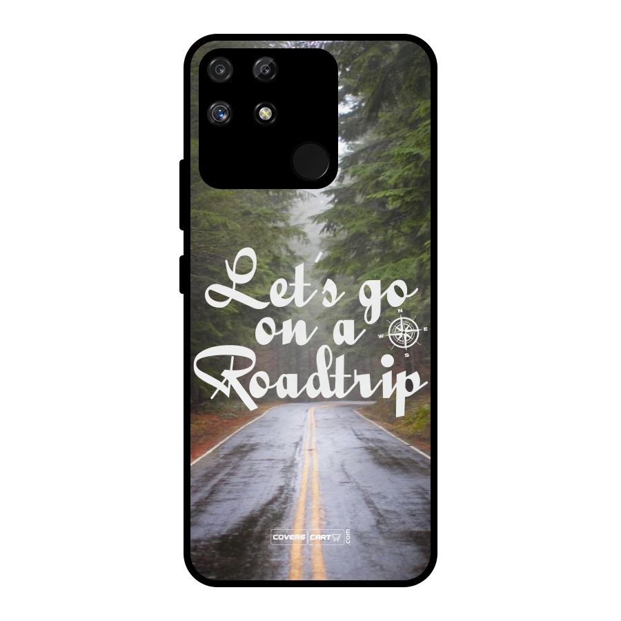 Lets go on a Roadtrip Metal Back Case for Realme Narzo 50A
