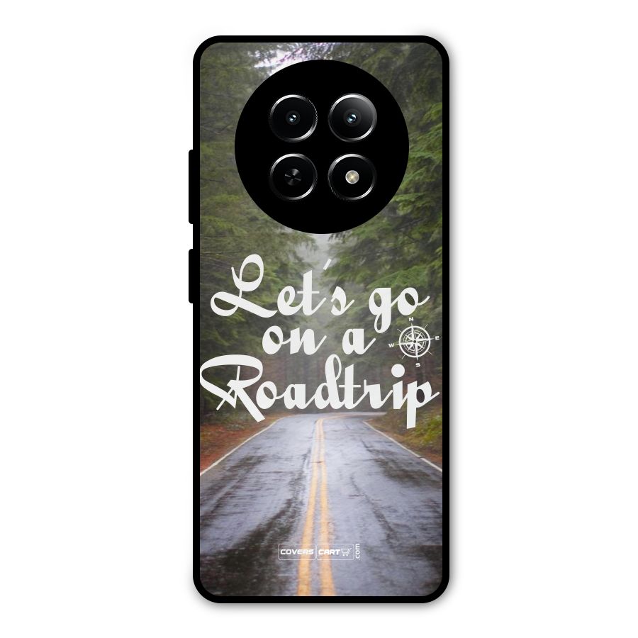 Lets go on a Roadtrip Metal Back Case for Realme Narzo 70x 5G