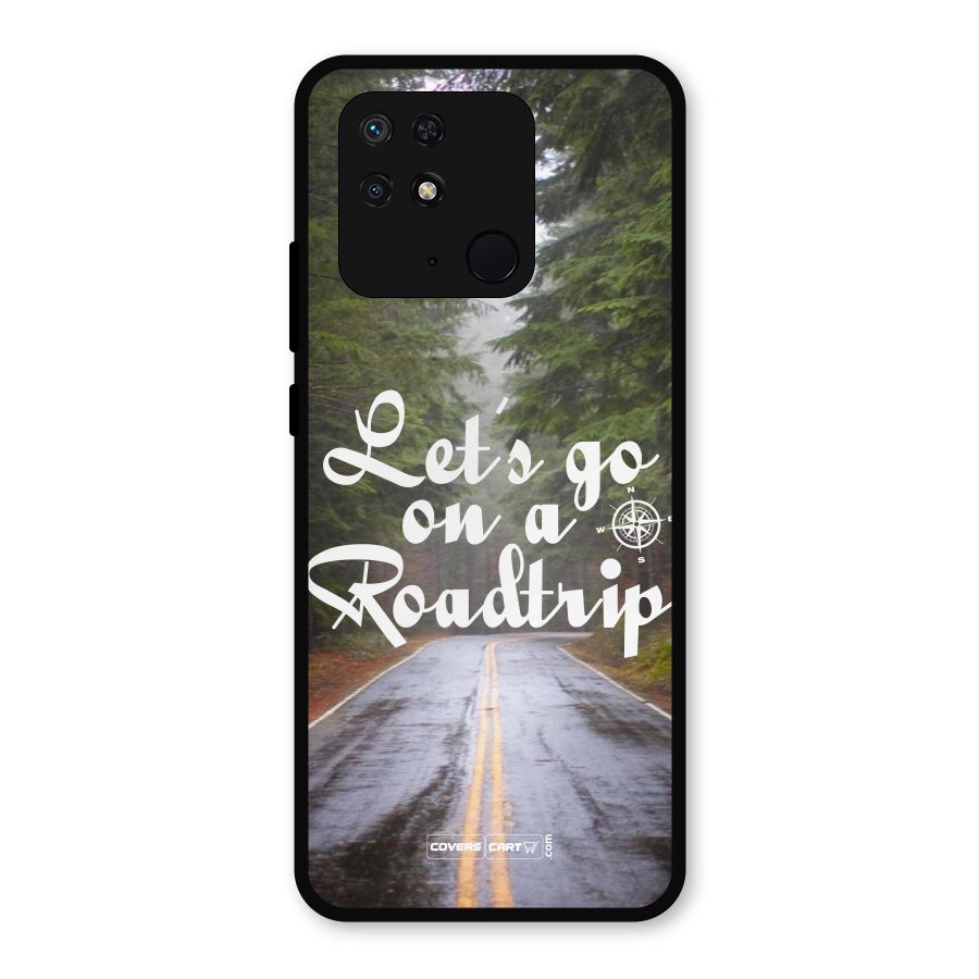 Lets go on a Roadtrip Metal Back Case for Redmi 10 Power