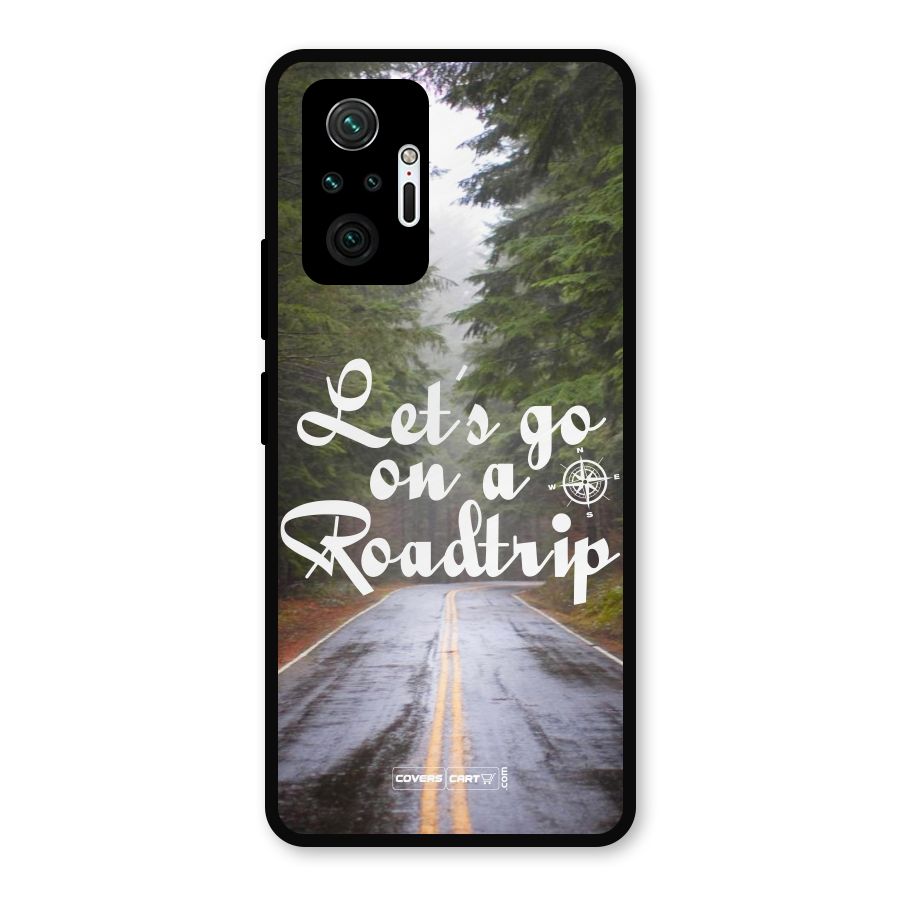 Lets go on a Roadtrip Metal Back Case for Redmi Note 10 Pro