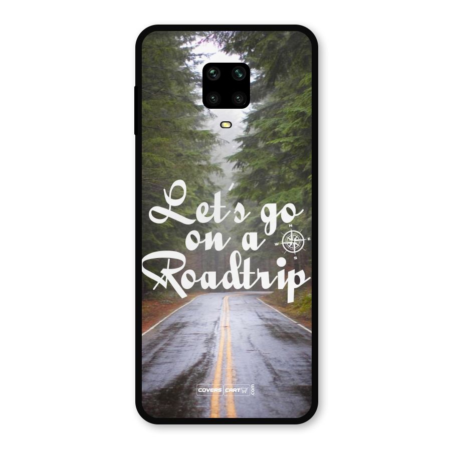 Lets go on a Roadtrip Metal Back Case for Redmi Note 9 Pro