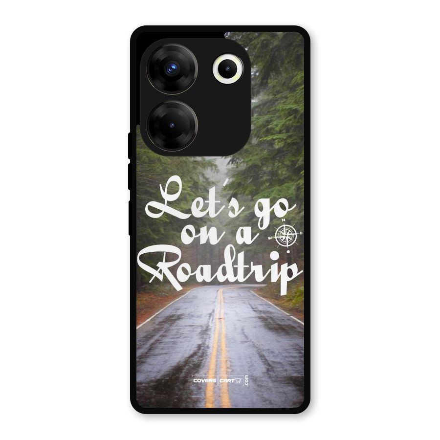 Lets go on a Roadtrip Metal Back Case for Tecno Camon 20