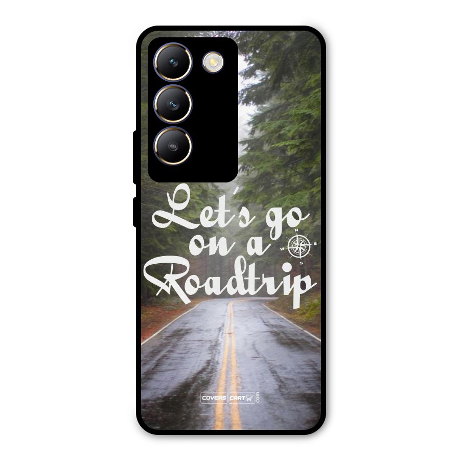 Lets go on a Roadtrip Metal Back Case for Vivo T3 5G