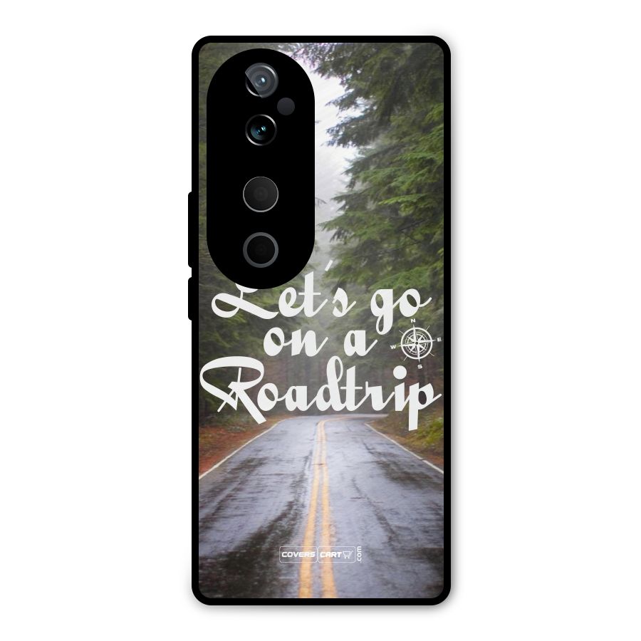 Lets go on a Roadtrip Metal Back Case for Vivo T3 Ultra