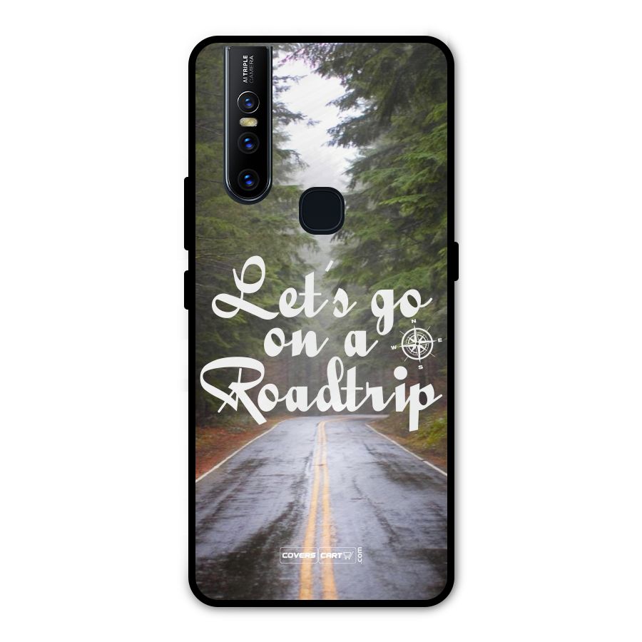 Lets go on a Roadtrip Metal Back Case for Vivo V15