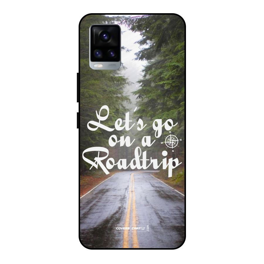 Lets go on a Roadtrip Metal Back Case for Vivo V20 2021
