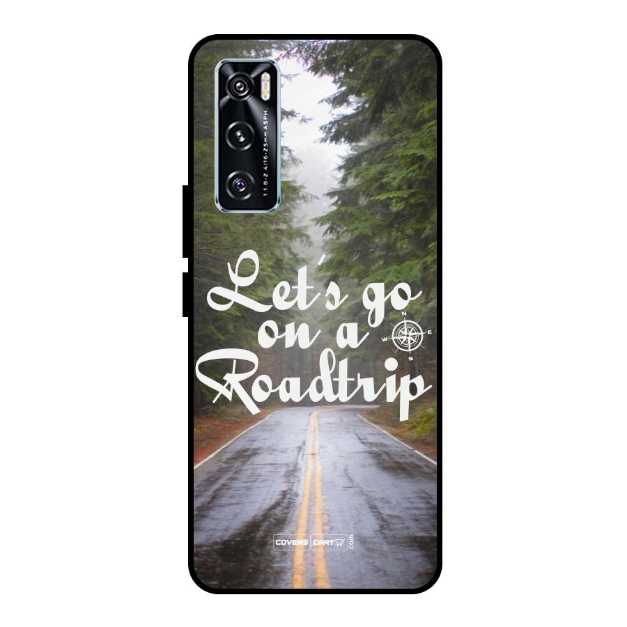 Lets go on a Roadtrip Metal Back Case for Vivo V20 SE
