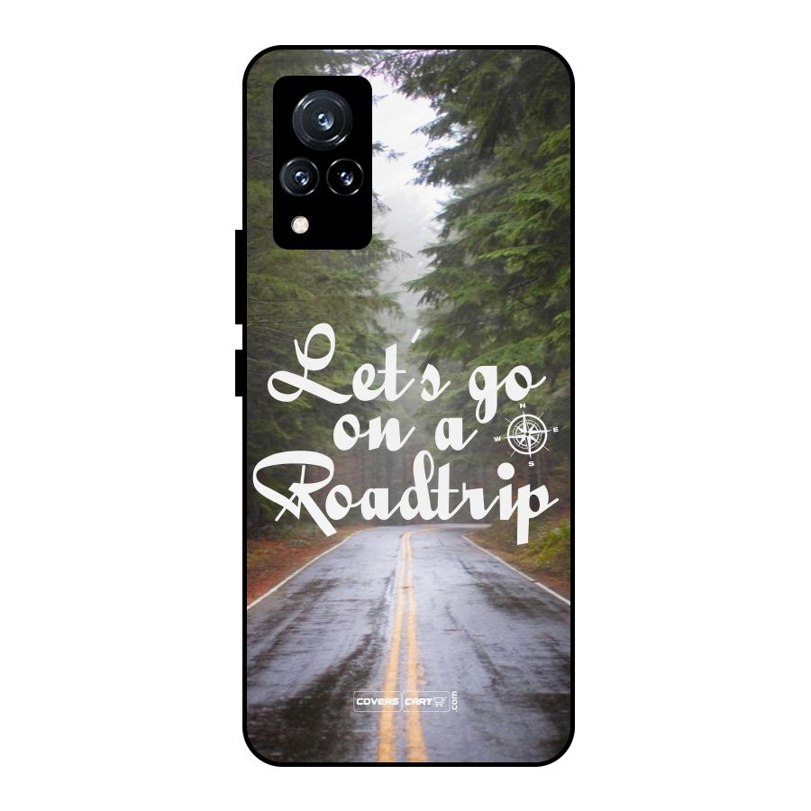 Lets go on a Roadtrip Metal Back Case for Vivo V21 5G
