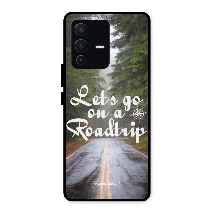 Lets go on a Roadtrip Metal Back Case for Vivo V23 5G