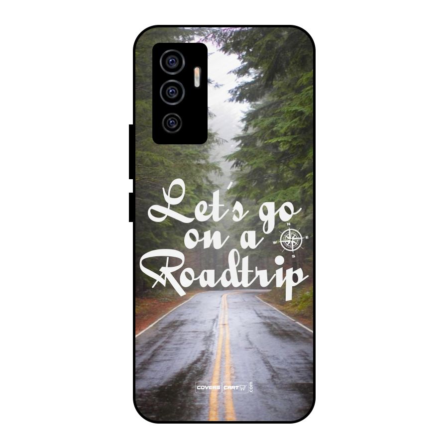 Lets go on a Roadtrip Metal Back Case for Vivo V23e