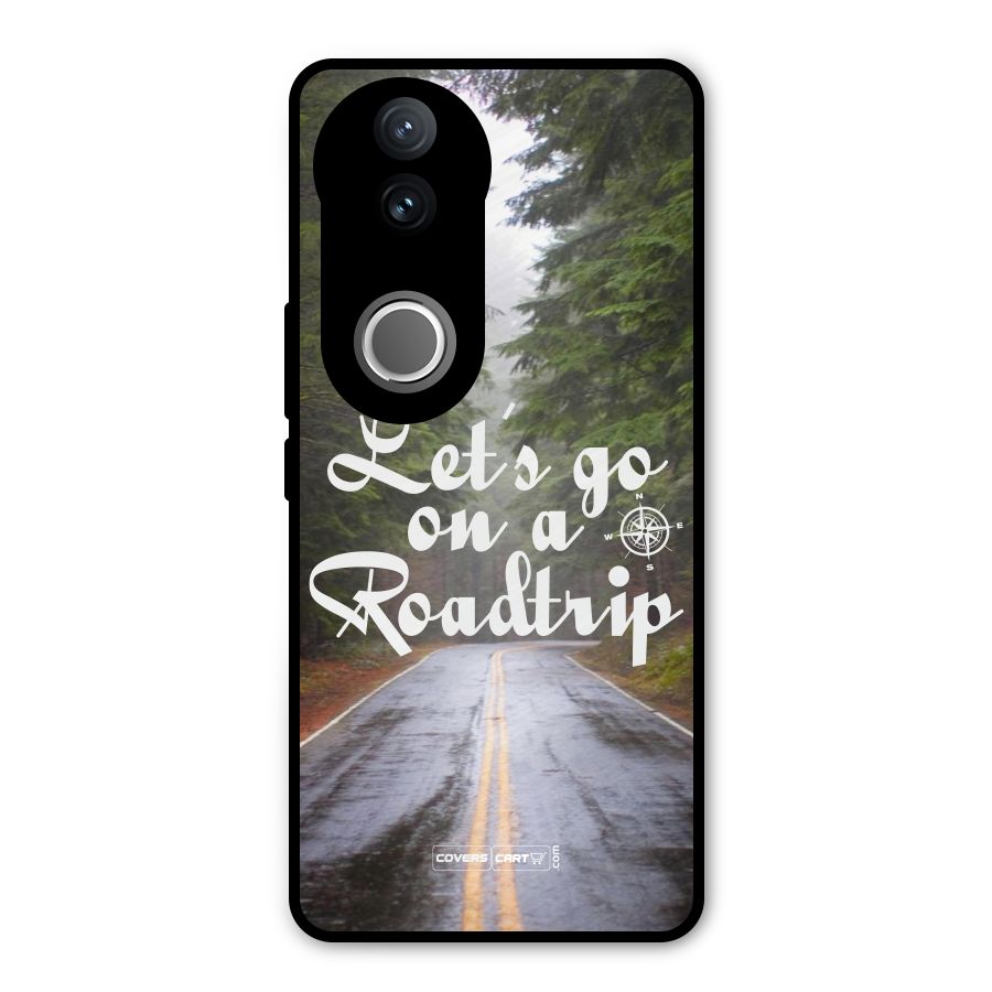 Lets go on a Roadtrip Metal Back Case for Vivo V50e