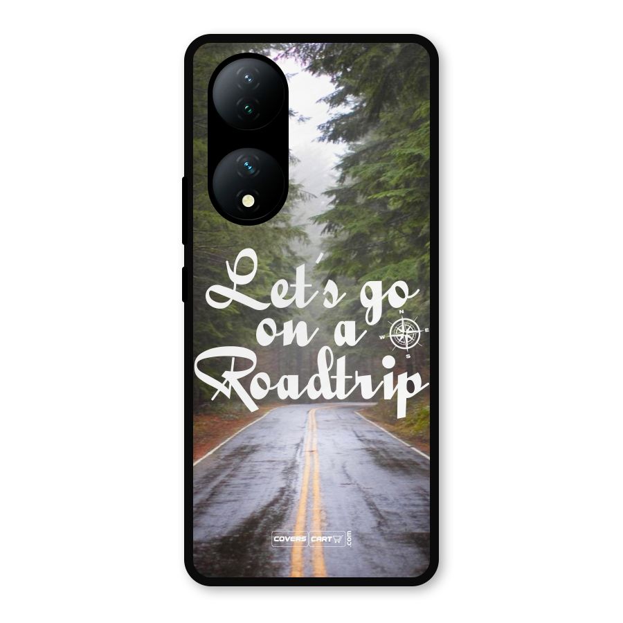 Lets go on a Roadtrip Metal Back Case for Vivo Y100a