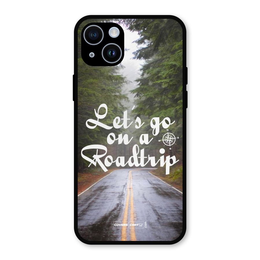 Lets go on a Roadtrip Metal Back Case for iPhone 14
