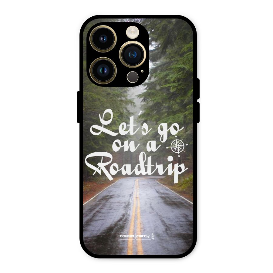 Lets go on a Roadtrip Metal Back Case for iPhone 14 Pro