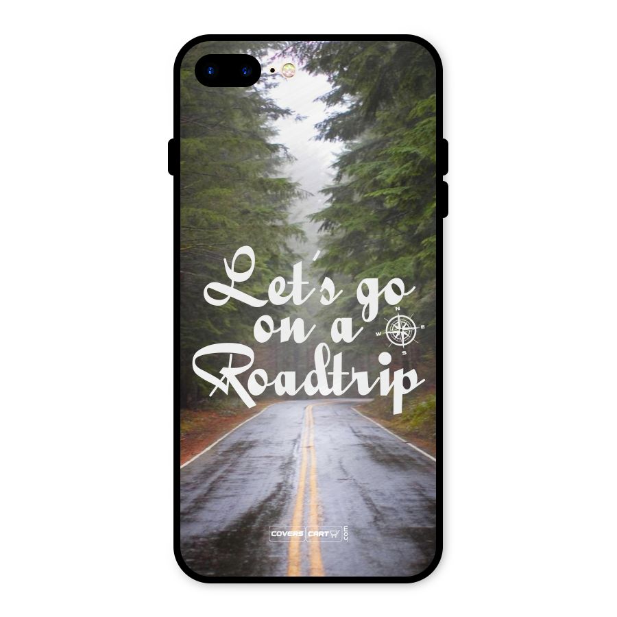 Lets go on a Roadtrip Metal Back Case for iPhone 8 Plus
