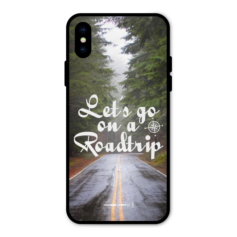 Lets go on a Roadtrip Metal Back Case for iPhone XS