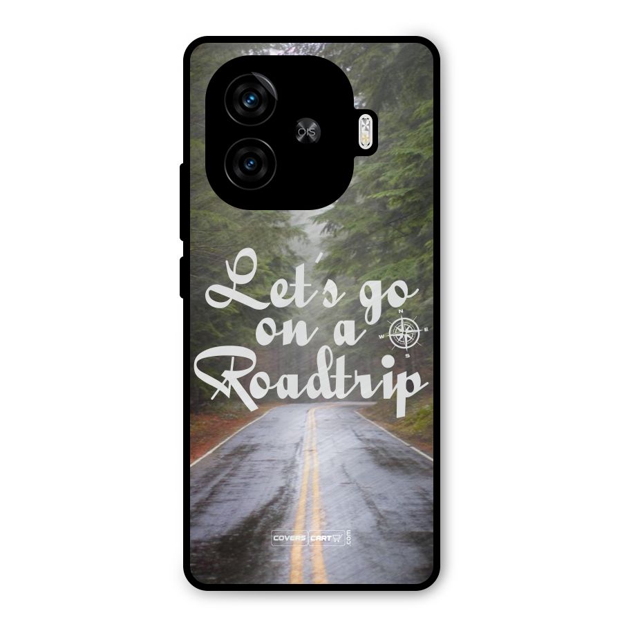 Lets go on a Roadtrip Metal Back Case for iQOO Z9 Turbo