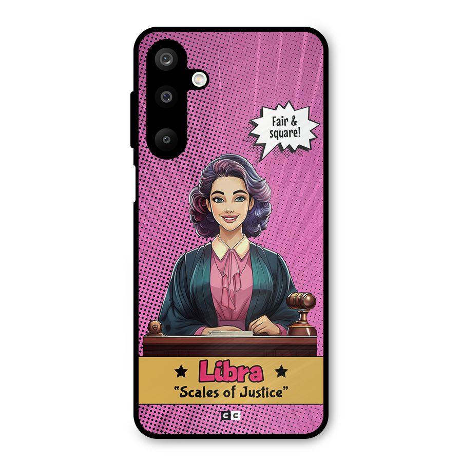 Libra Justice Metal Back Case for Galaxy M16