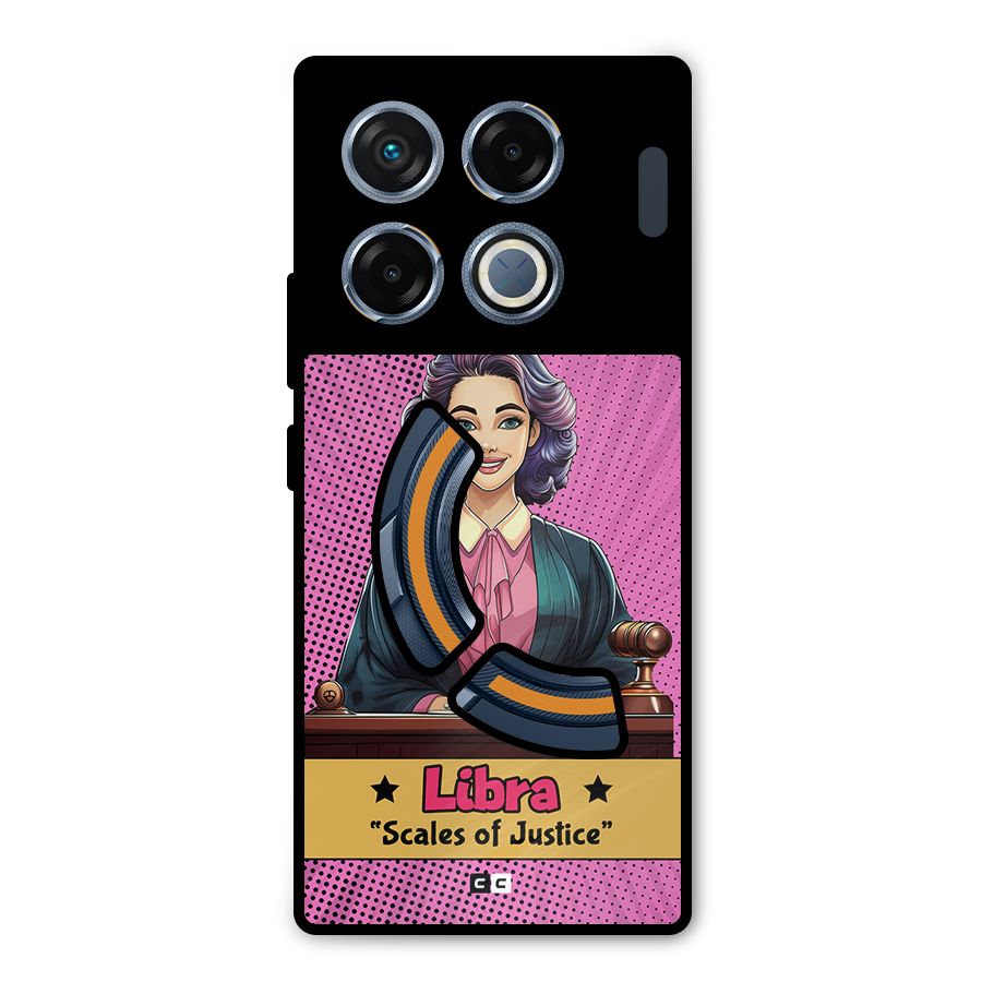 Libra Justice Metal Back Case for Infinix GT 20 Pro