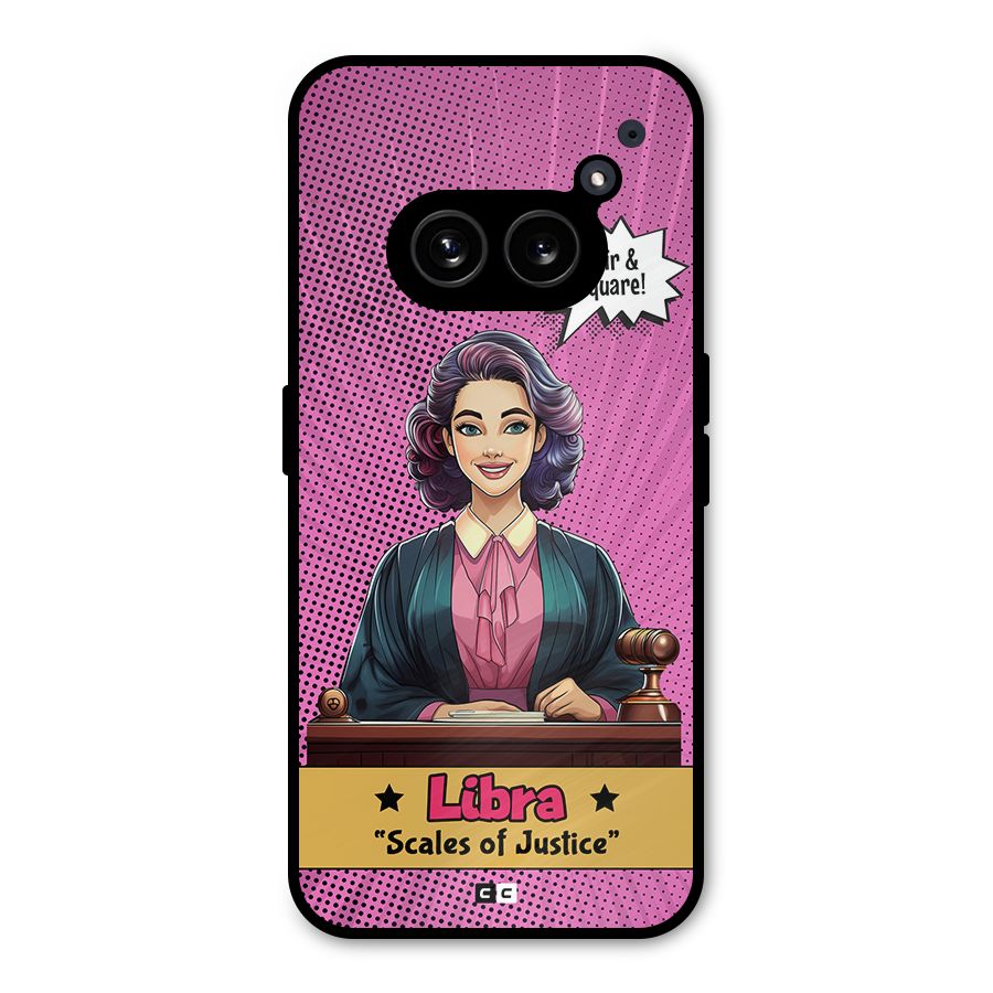 Libra Justice Metal Back Case for Nothing Phone 2a Plus