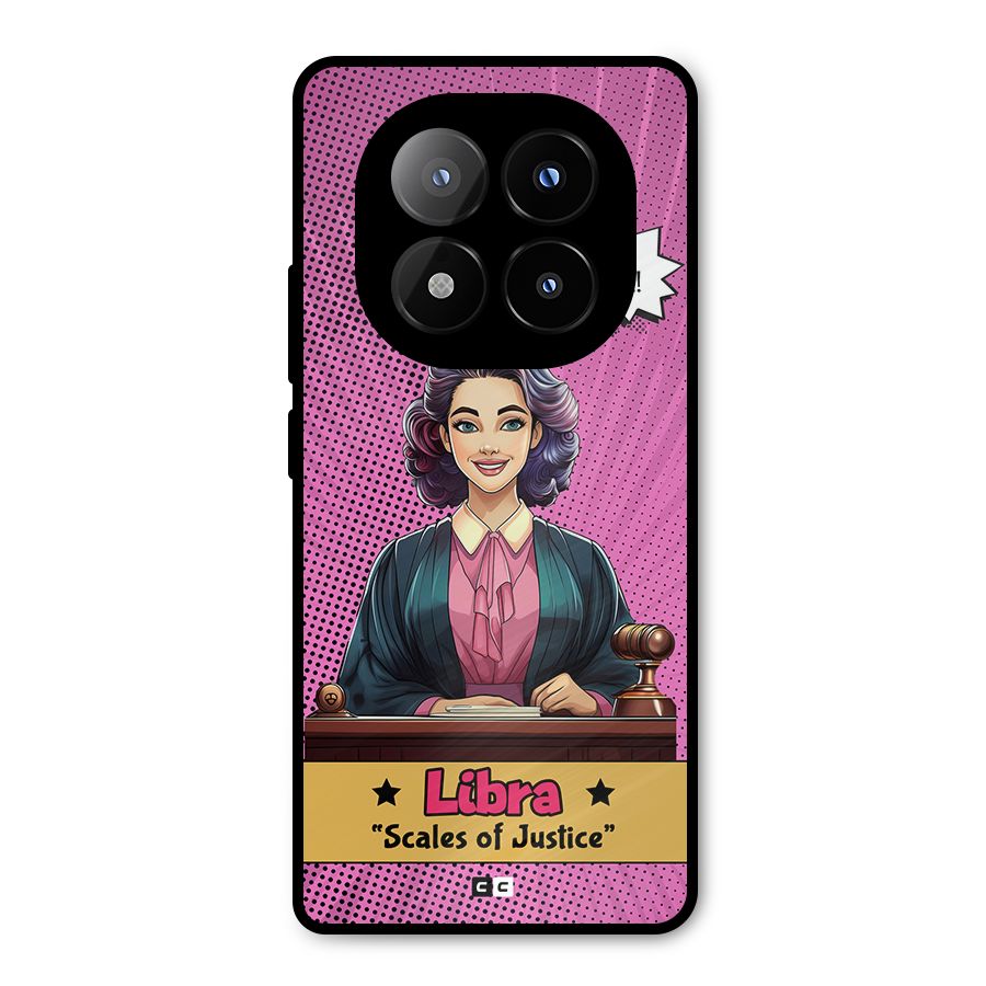 Libra Justice Metal Back Case for Redmi Note 14 Pro Plus 5G