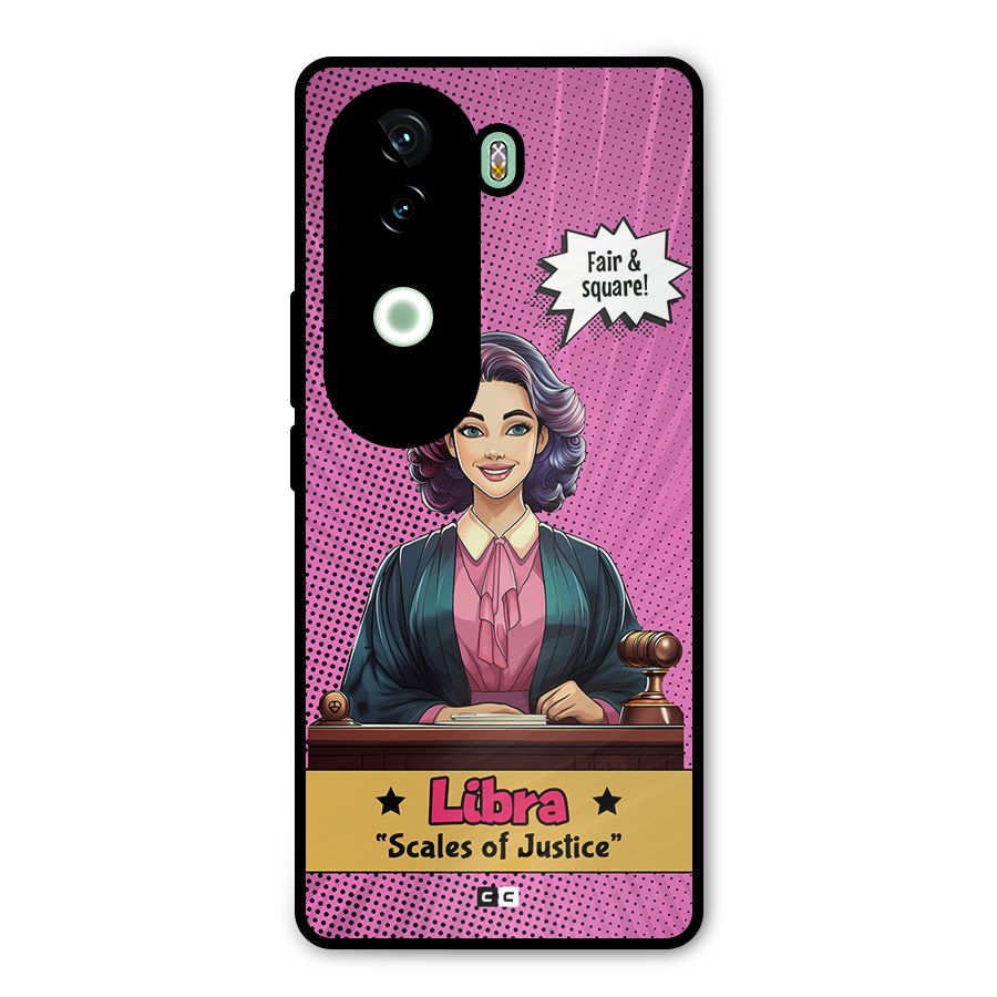 Libra Justice Metal Back Case for Vivo V40e