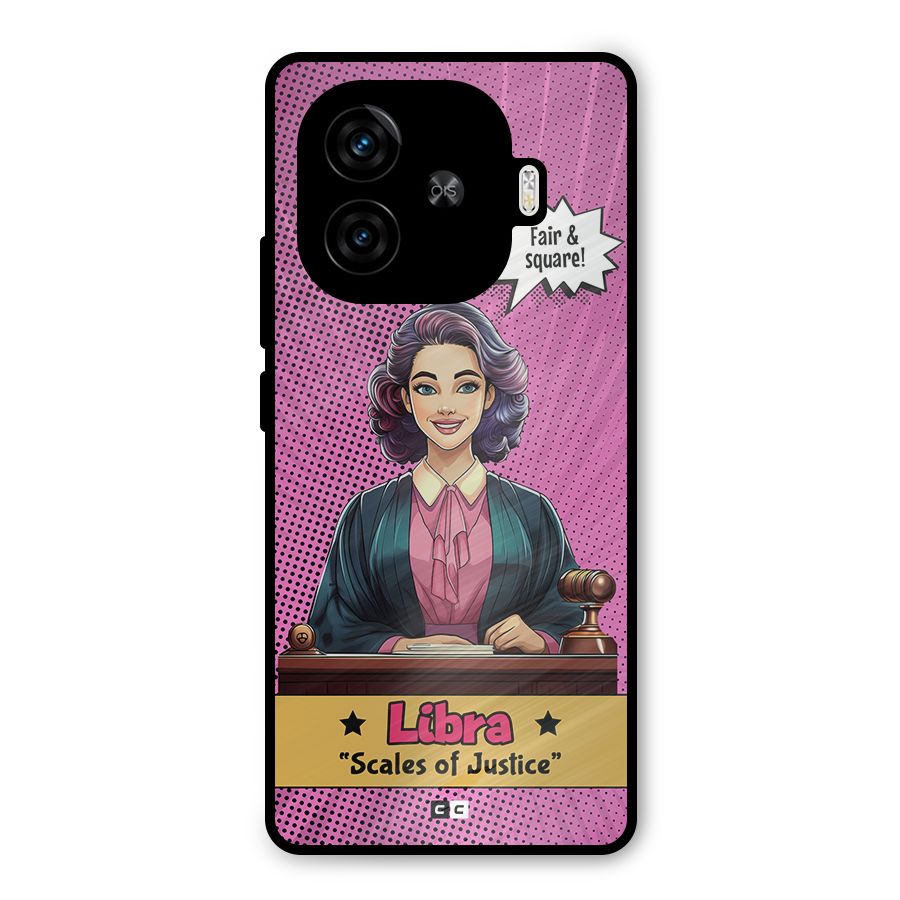 Libra Justice Metal Back Case for iQOO Z9 Turbo