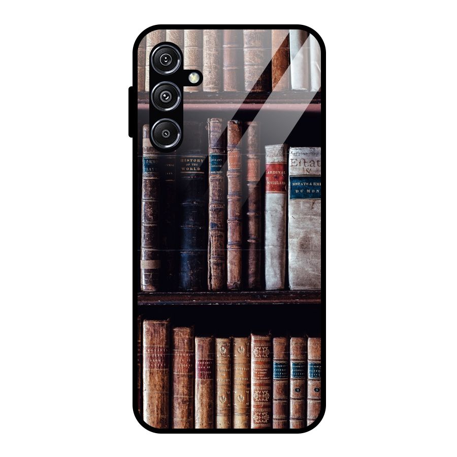 Library Love Glass Back Case for Galaxy M34 5G
