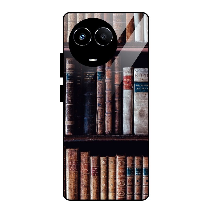 Library Love Glass Back Case for Realme 11X