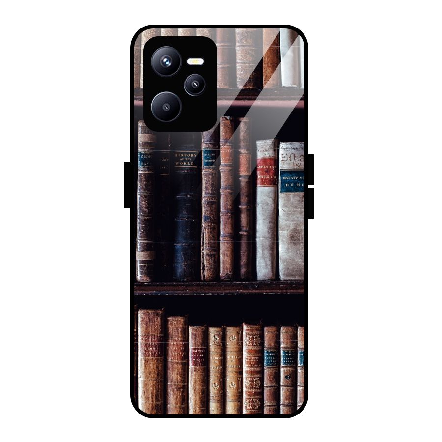 Library Love Glass Back Case for Realme C35