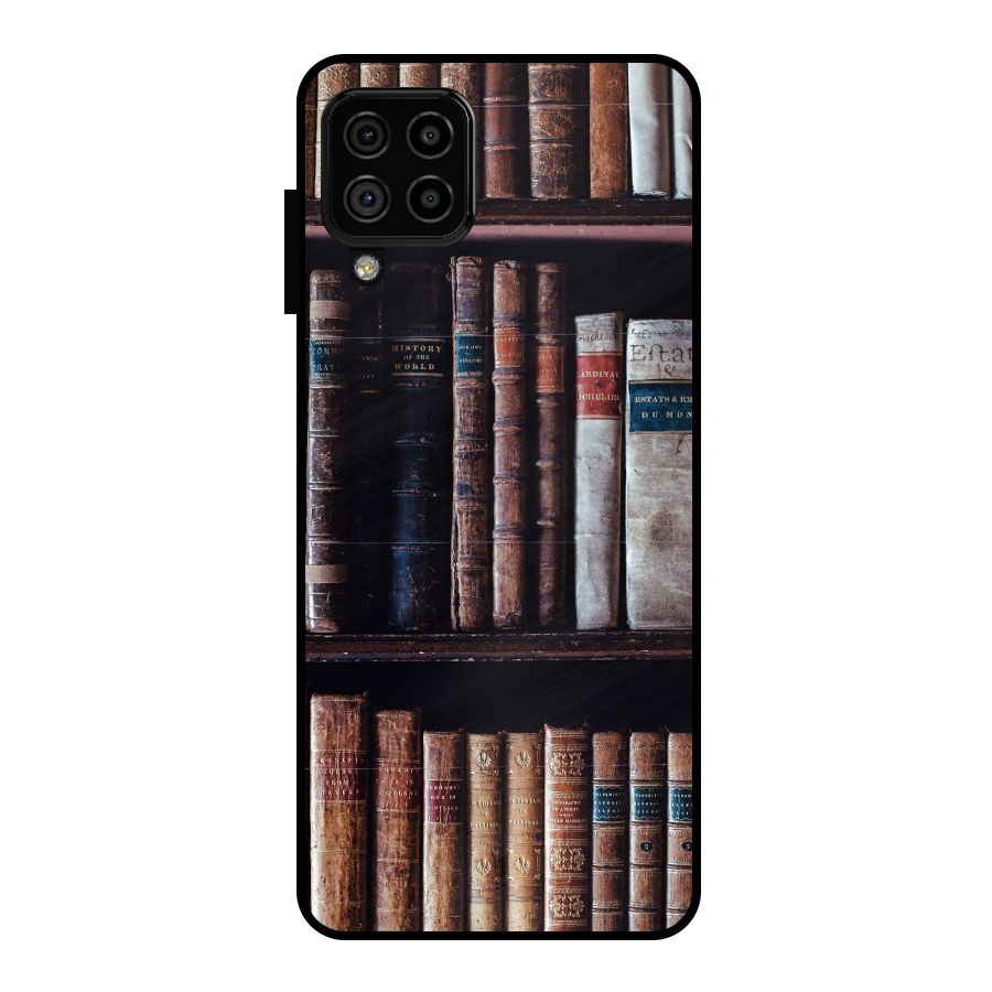 Library Love Metal Back Case for Galaxy A22 4G