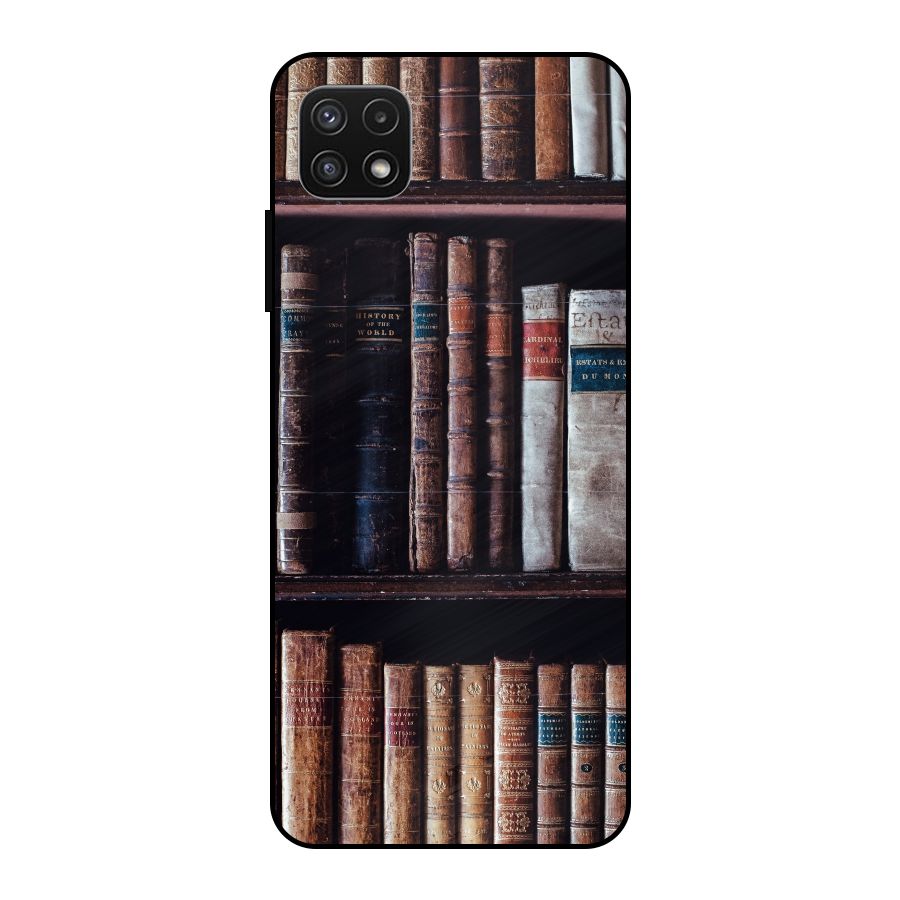 Library Love Metal Back Case for Galaxy A22 5G