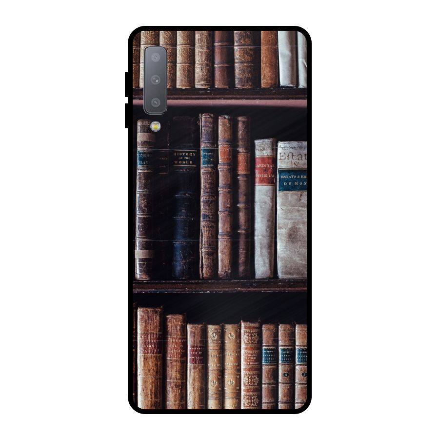 Library Love Metal Back Case for Galaxy A7 (2018)