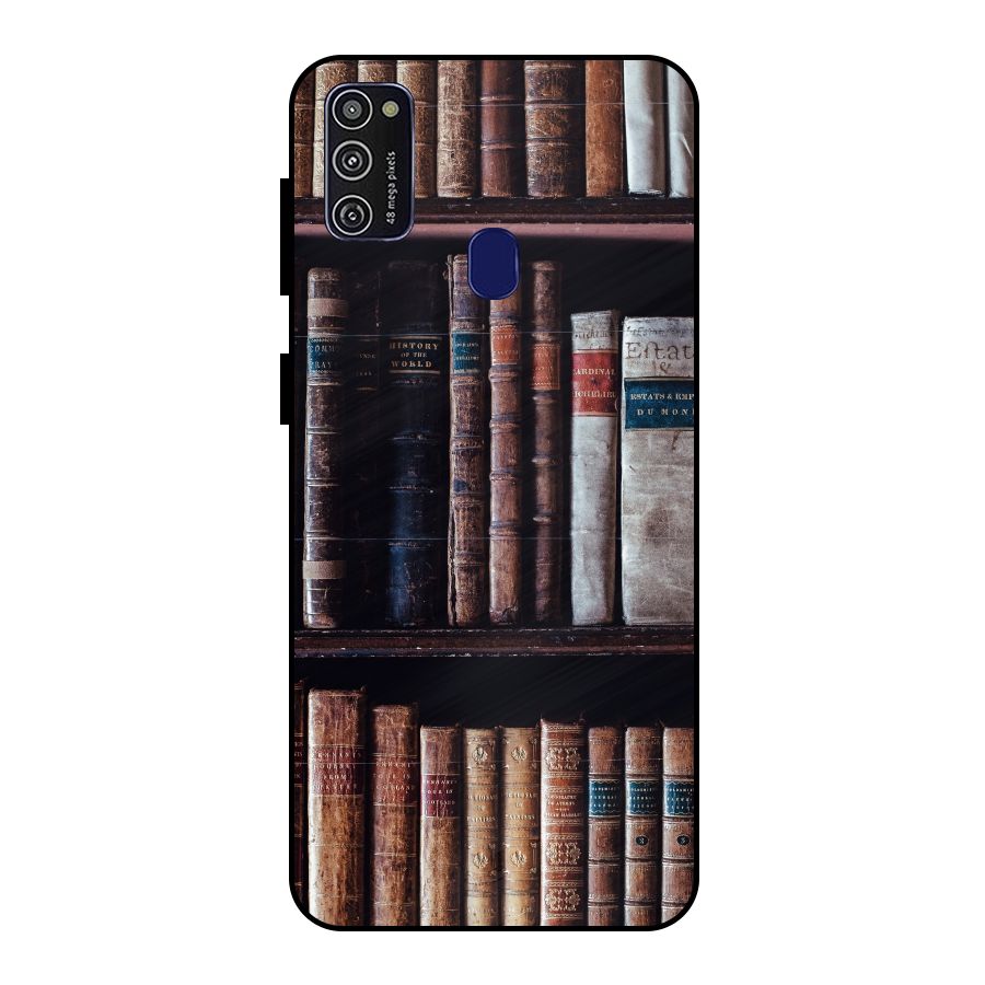 Library Love Metal Back Case for Galaxy M21