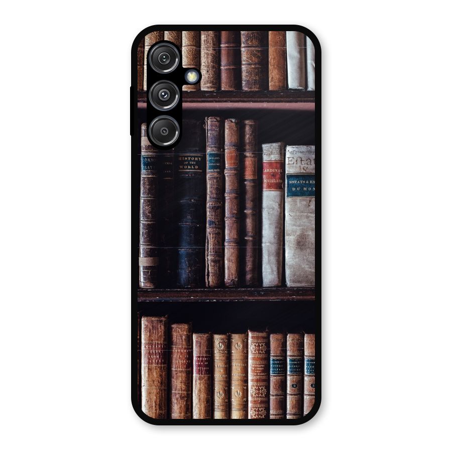 Library Love Metal Back Case for Galaxy M34 5G