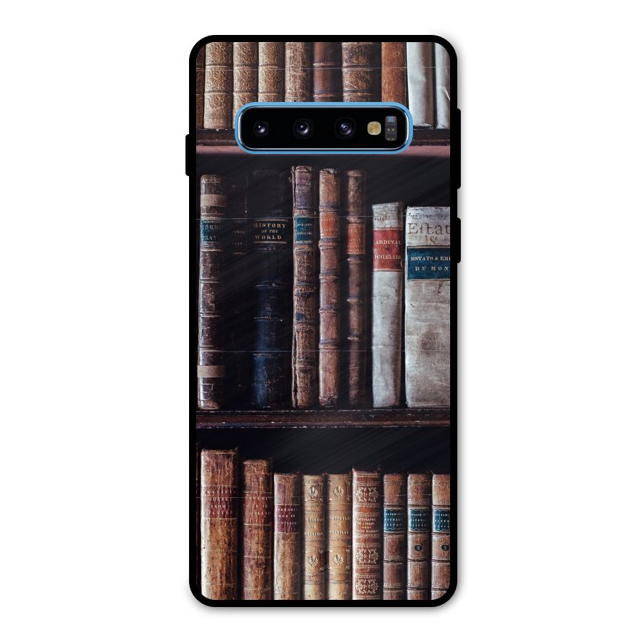 Library Love Metal Back Case for Galaxy S10