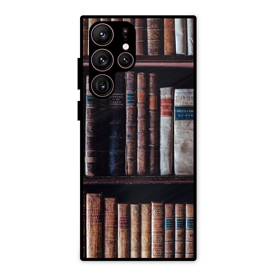 Library Love Metal Back Case for Galaxy S22 Ultra 5G