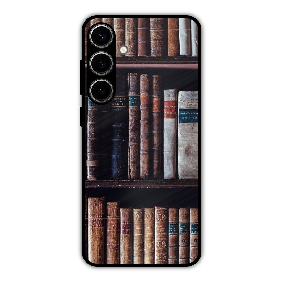 Library Love Metal Back Case for Galaxy S24 Plus