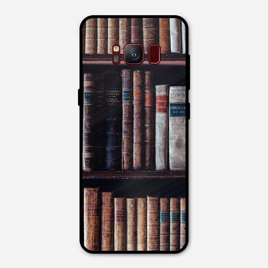Library Love Metal Back Case for Galaxy S8