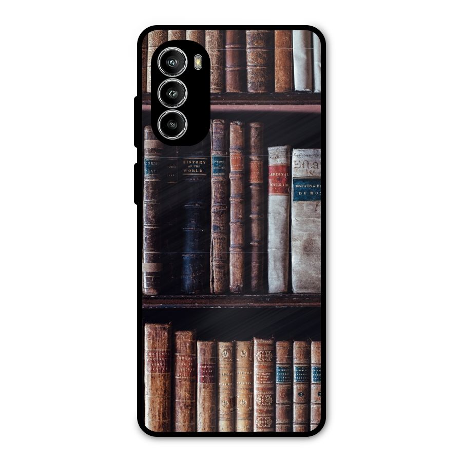Library Love Metal Back Case for Moto G52