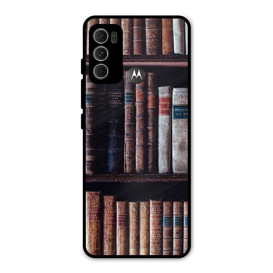 Library Love Metal Back Case for Moto G60